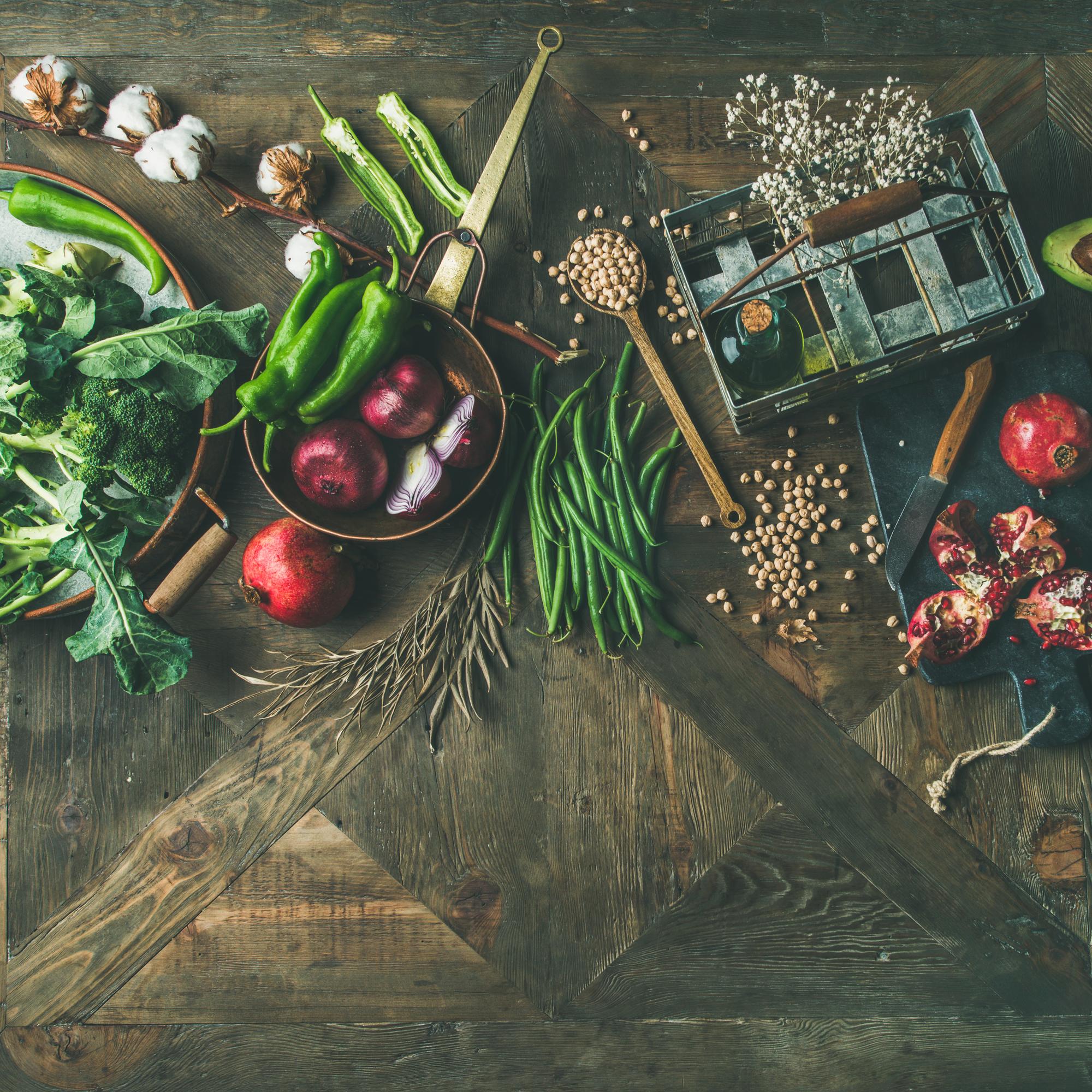 masa pregatita cu ingrediente proaspete
